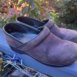 Dansko Suede Slip-On Clogs 9
